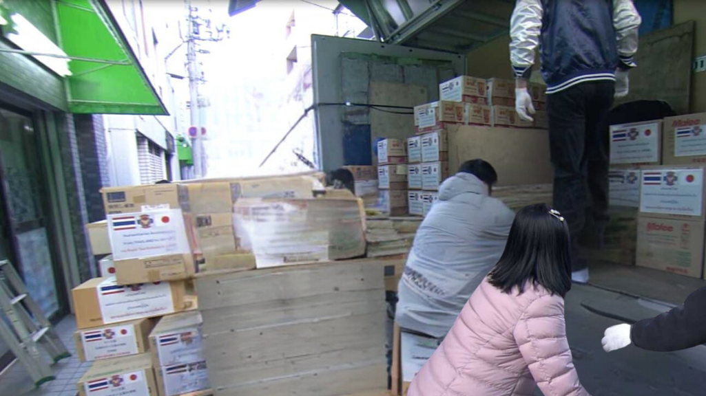 Relief supplies are sent by the Thai Embassy to earthquake-affected central Japan.