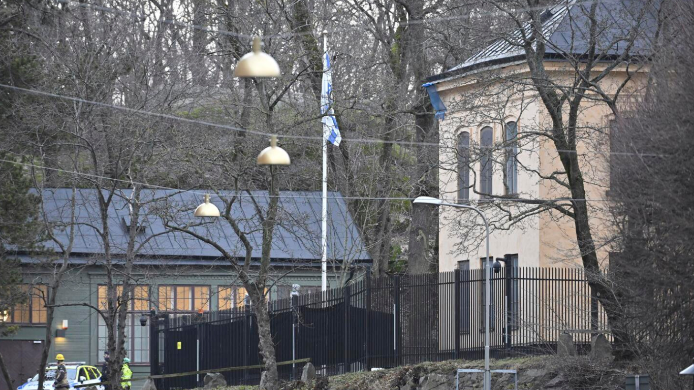 Swedish security agency is investigating an object found at the Israeli Embassy as an act of terror